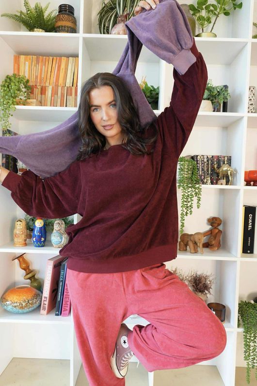 Terry B Classic Sweatshirt Maroon